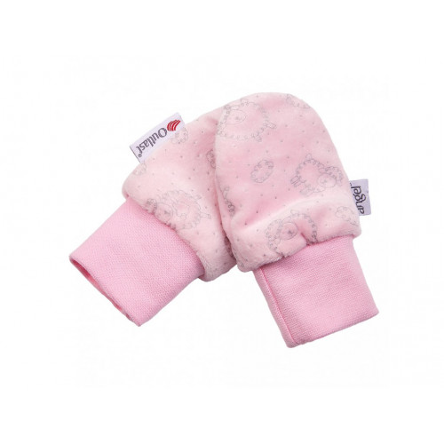Rukavice detské návlekové Outlast® Little Angel - ružové ovečky